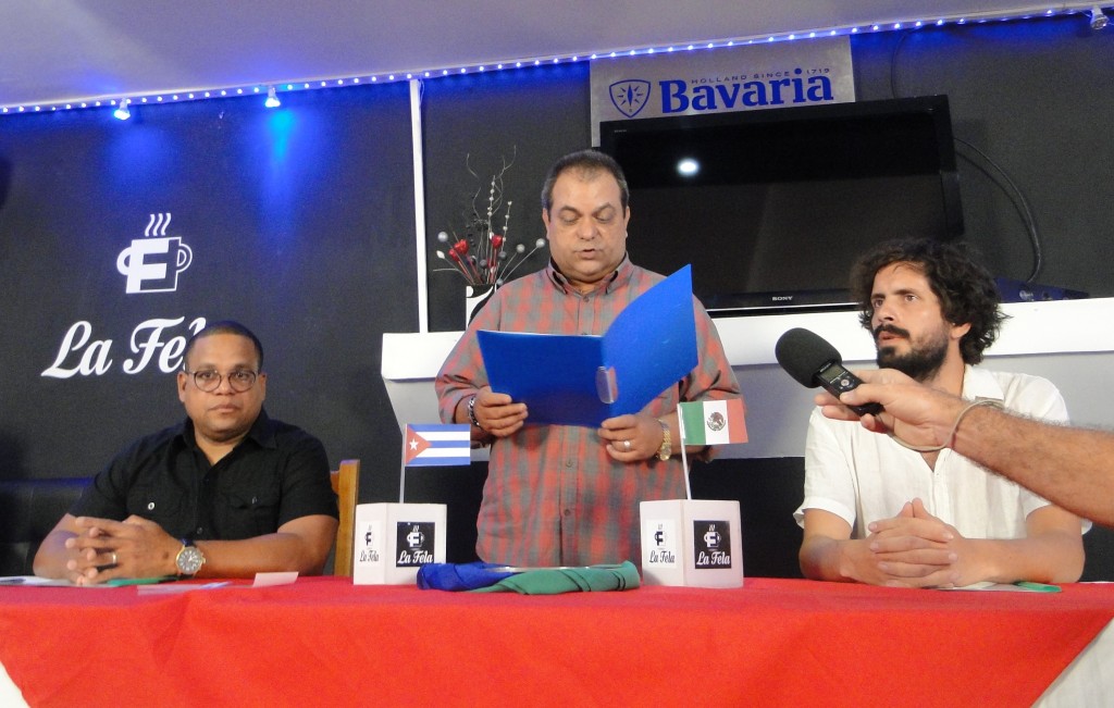Otto Brañas director de Patrimonio del Instituto de la Radio y la Televisión cubana ofició la ceremonia protocolar