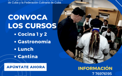 Abierta convocatoria a cursos de cocina y cantina