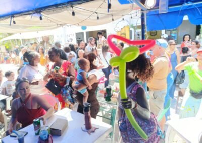 Payaso Azul y Ana Nora Calaza en el Pabellón Cuba