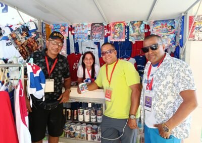 Bily celebrando el 4 de abril con La Fela en el Pabellón Cuba